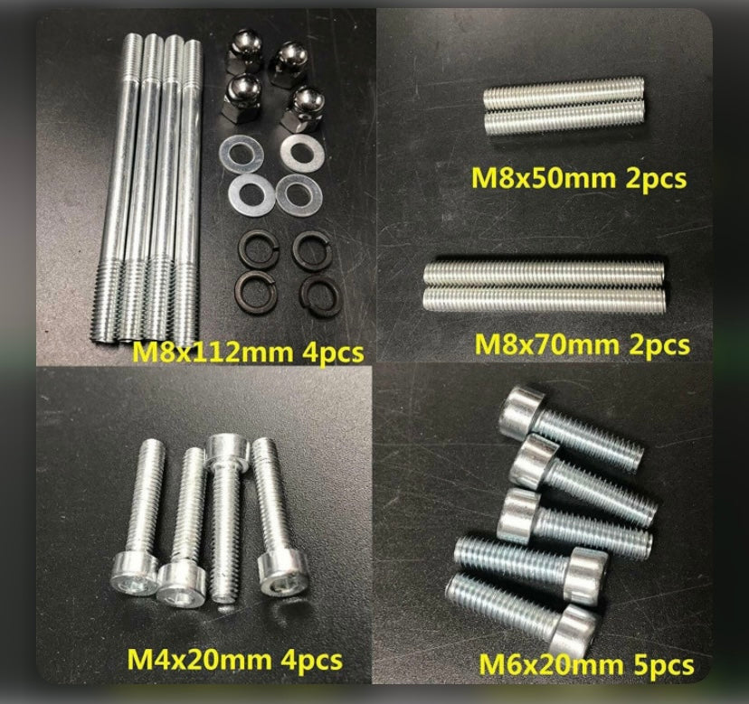 Set of Motor Bolts, Studs, Screws, Washers gorilla gasbike