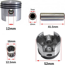 110cc-52mm New Cylinder Body Iron Sleeve with Gasket Kit and Piston Kit Combo