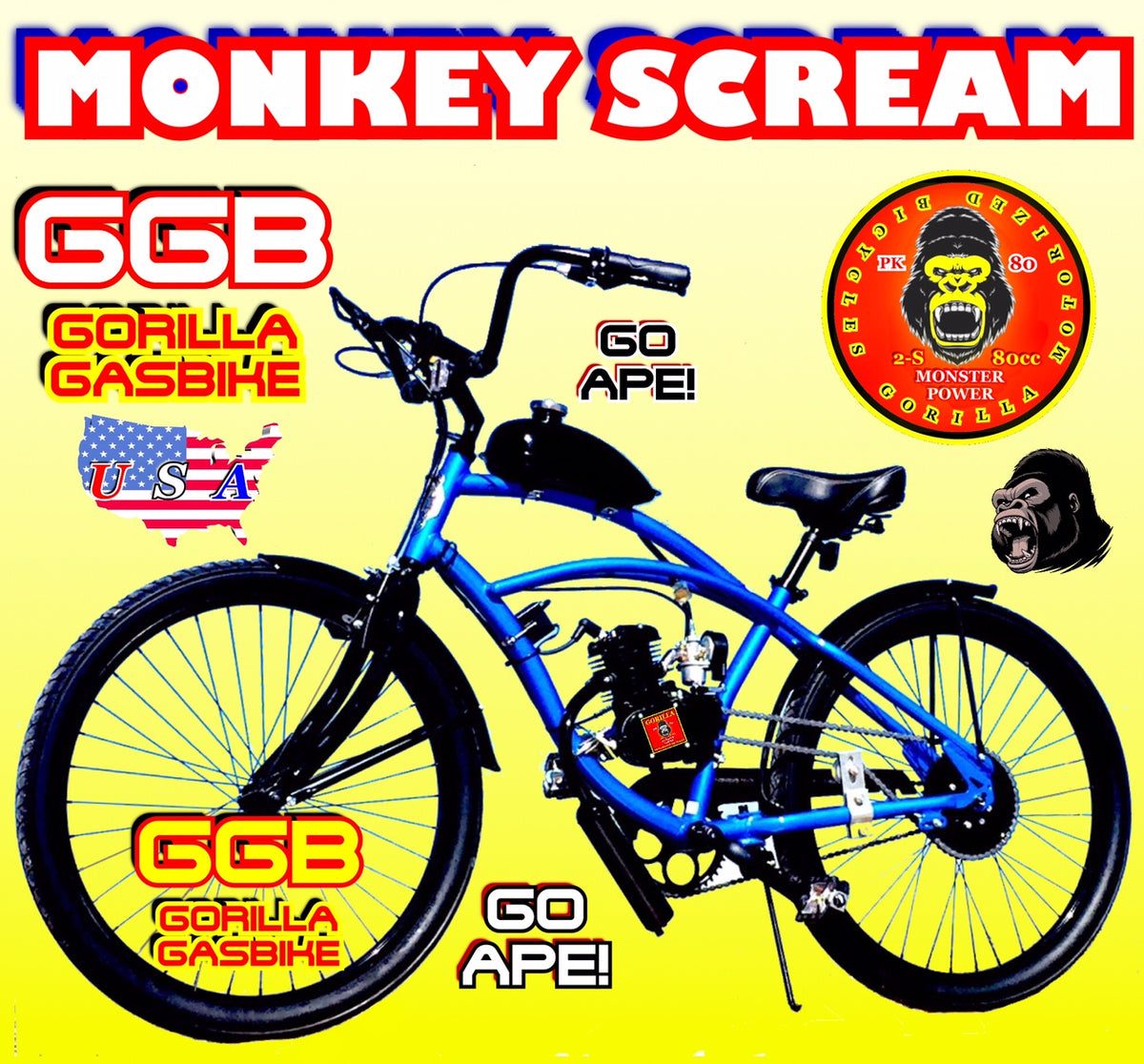 SILVERBACK TM 4-STROKE 48CC BICYCLE ENGINE WITH 5/8