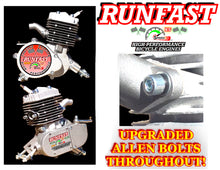 MONSTER HYPERFIRE RUNFAST TM 2-stroke 48cc/49cc/50cc SUPERPOWER Motorized Bike ENGINE KIT FOR MOTORIZED BICYCLE KITS WITH PERFORMANCE UPGRADED PIPE