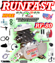 RUNFAST TM 2-STROKE 80cc 2-STROKE MOTORIZED BIKE PK-80 KIT SHORT ROD WITH HYPERMAXX POWER PIPE