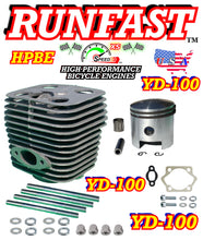 Silver YD-100 79cc/80cc/100cc 2-STROKE MOTORIZED BIKE ENGINE COMPLETE REPLACEMENT Cylinder KIT