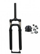 BLACK SINGLE SHOULDER SUSPENSION FORK 1 1/8" THREADLESS FOR 2-STROKE 4-STROKE 48CC/66CC/80CC MOTORIZED BIKES