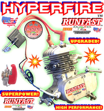 MONSTER HYPERFIRE RUNFAST TM 2-stroke 66cc/80cc SUPERPOWER Motorized Bike ENGINE FOR MOTORIZED BICYCLE SUPERFIRE WITH SPEED CARBURETOR