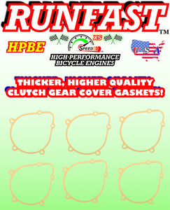 Thicker High Performance 2-Stroke Motorized Bike Clutch Cover Gasket x 6