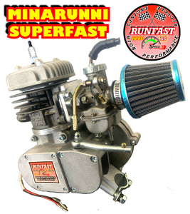 Performance Carburetor 47.5 mm J- Carb for Minarelli Style 2-stroke 70cc/81cc gas motor bike engine