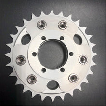 disc brake-rotor adapter and 28 sprocket for gas motorized bicycle 48cc 66cc 80cc