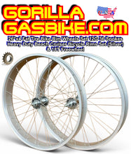 26"x4 Fat Tire Bike Rim Wheels Set 12G 36 Spokes Heavy Duty Beach Cruiser Bicycle Rims Set (Silver) & 18T Freewheel