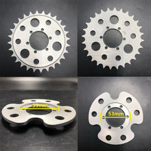 disc brake-rotor adapter and 28 sprocket for gas motorized bicycle 48cc 66cc 80cc