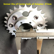 disc brake-rotor adapter and 28 sprocket for gas motorized bicycle 48cc 66cc 80cc