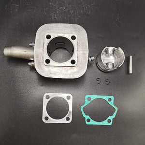 New Cylinder Body 49mm with Gasket Kit and High Hole Piston Kit Combo - 66cc/80cc Gas Engine Kit