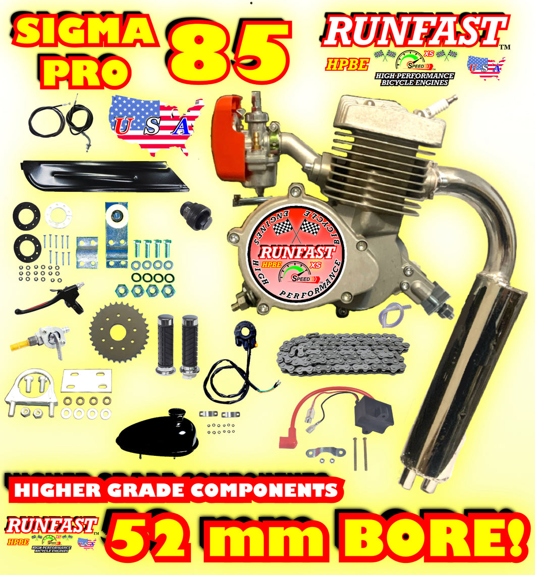 Motorized Bicycle Engine Kit 85cc Stroke Engine ZTMoto Phantom 85