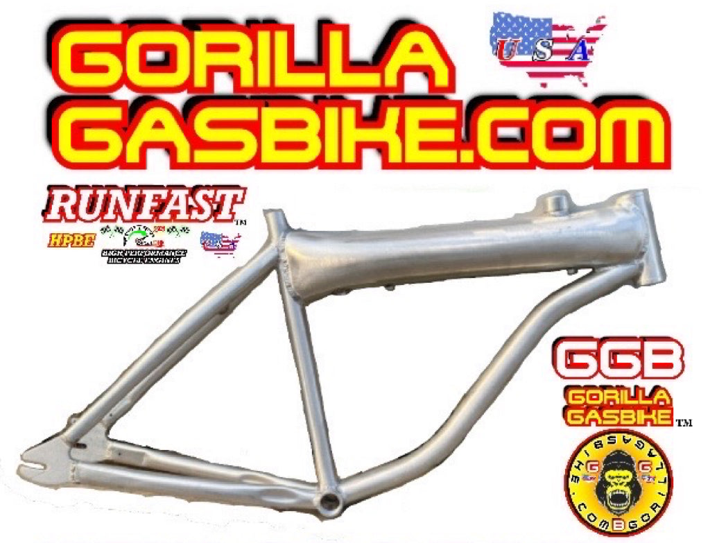 GT D 26 Inch Gas Frame w 2.75L Tank Built In Brushed Alum on gorilla gasbike