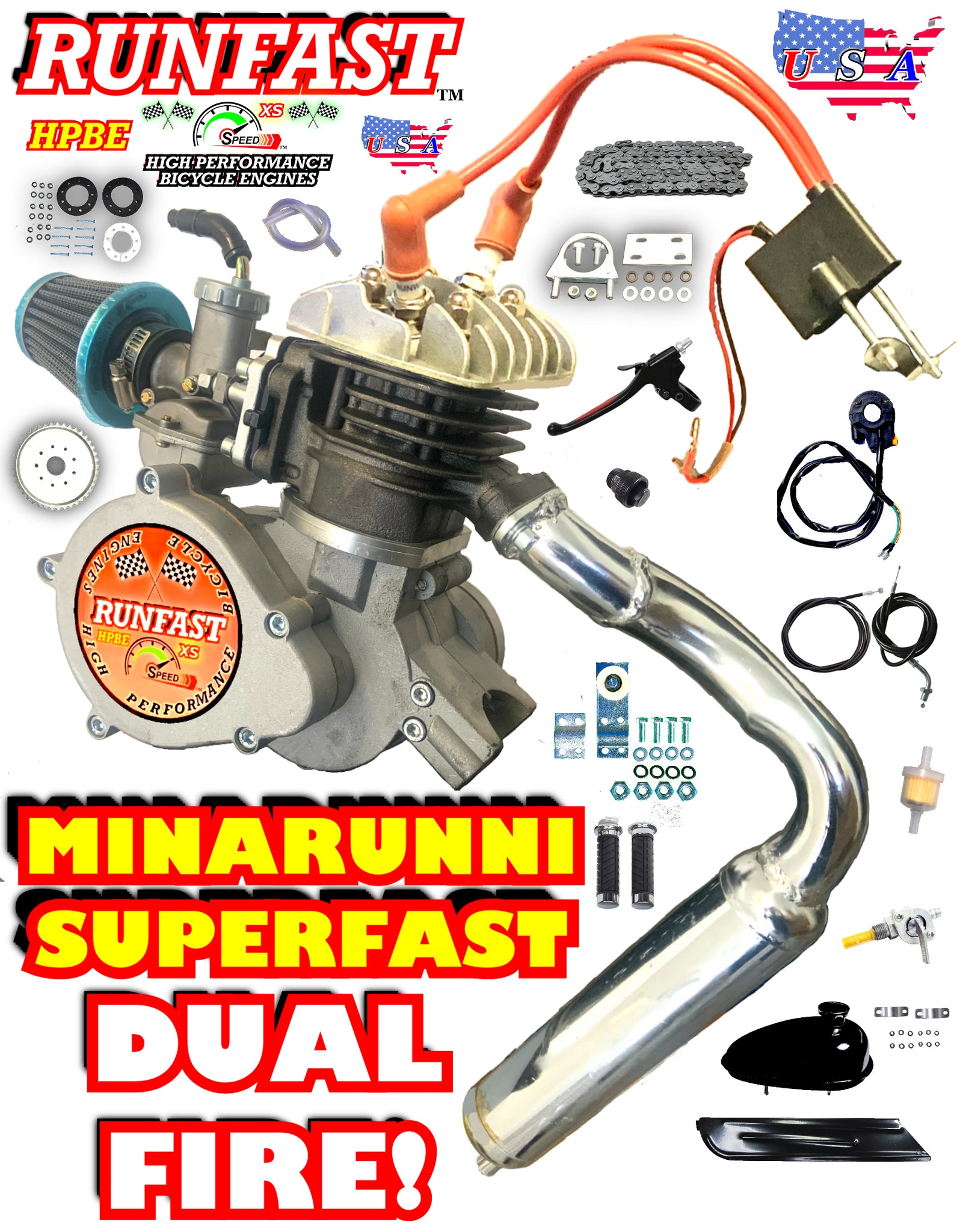 Stroke Engine Performance Parts For Motorized Bicycle New Zeda 80