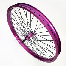 26"x1.85" Wheels Set 12 Gauge 48 Spokes, Aluminum Alloy Double Wall Wheelset (Purple)