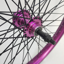 26"x1.85" Wheels Set 12 Gauge 48 Spokes, Aluminum Alloy Double Wall Wheelset (Purple)