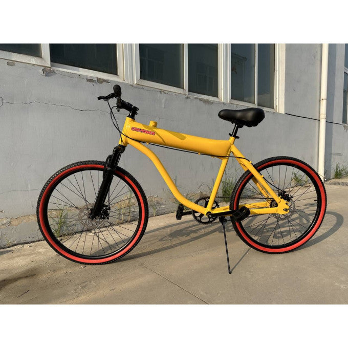 gas pedal bike GT-2C 26 Inch Gas Bike with 2.75L Gas Tank Frame (Yellow) – gorilla gasbike