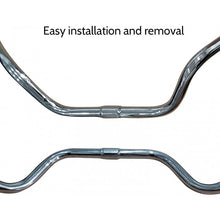 Riser Handlebar - Great for Mountain, Road, and Hybrid Bikes-(Silver, 25.4mm)