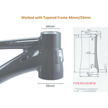 13pcs 1-1/8" Threadless Bicycle Headset Combo 44-55, for Tapered Frame Straight Tapered Tube Fork Bike