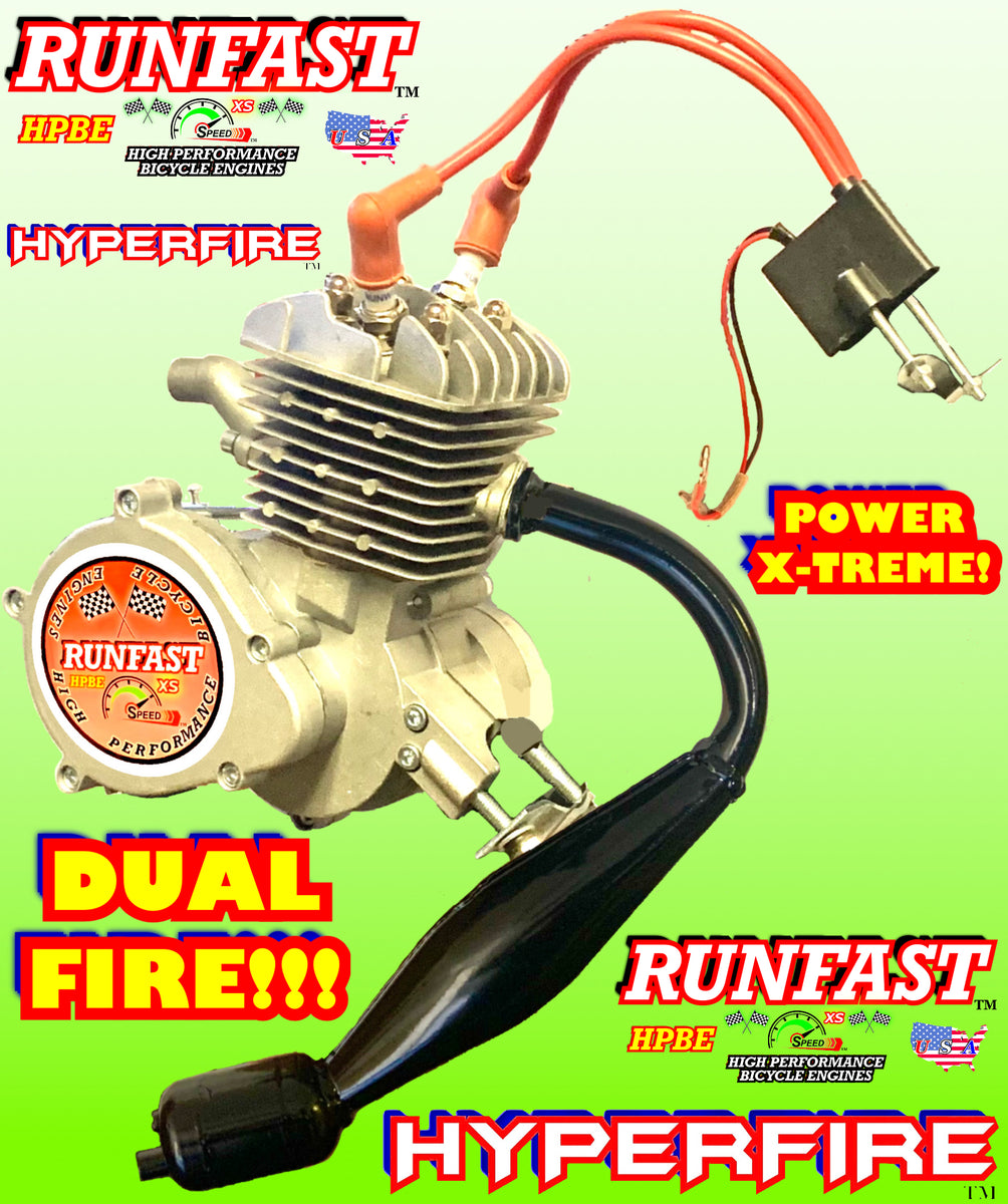 Hyperfire Engine HYPERFIRE TM 2-stroke 66cc/80cc HYPERFIRE Motorized Bike ENGINE KIT FO ...