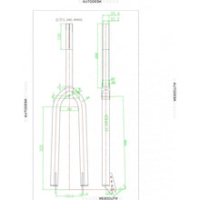 1” Threaded 26” Bicycle Fork Steerer 250mm, Steel Rigid Fork for Beach Cruiser Mountain Bike