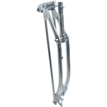 26 inch Bicycle Springer Fork 1" Threaded Bike Fork, Disc Brake Heavy Duty Fork for Cruiser Chopper Bike-Silver