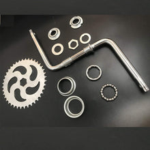 2" cup Wide Pedal Crank Kit, One-Piece Crank