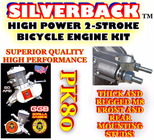 SILVERBACK TM HIGH PERFORMANCE 2-STROKE 66CC/80CC BICYCLE ENGINE KIT