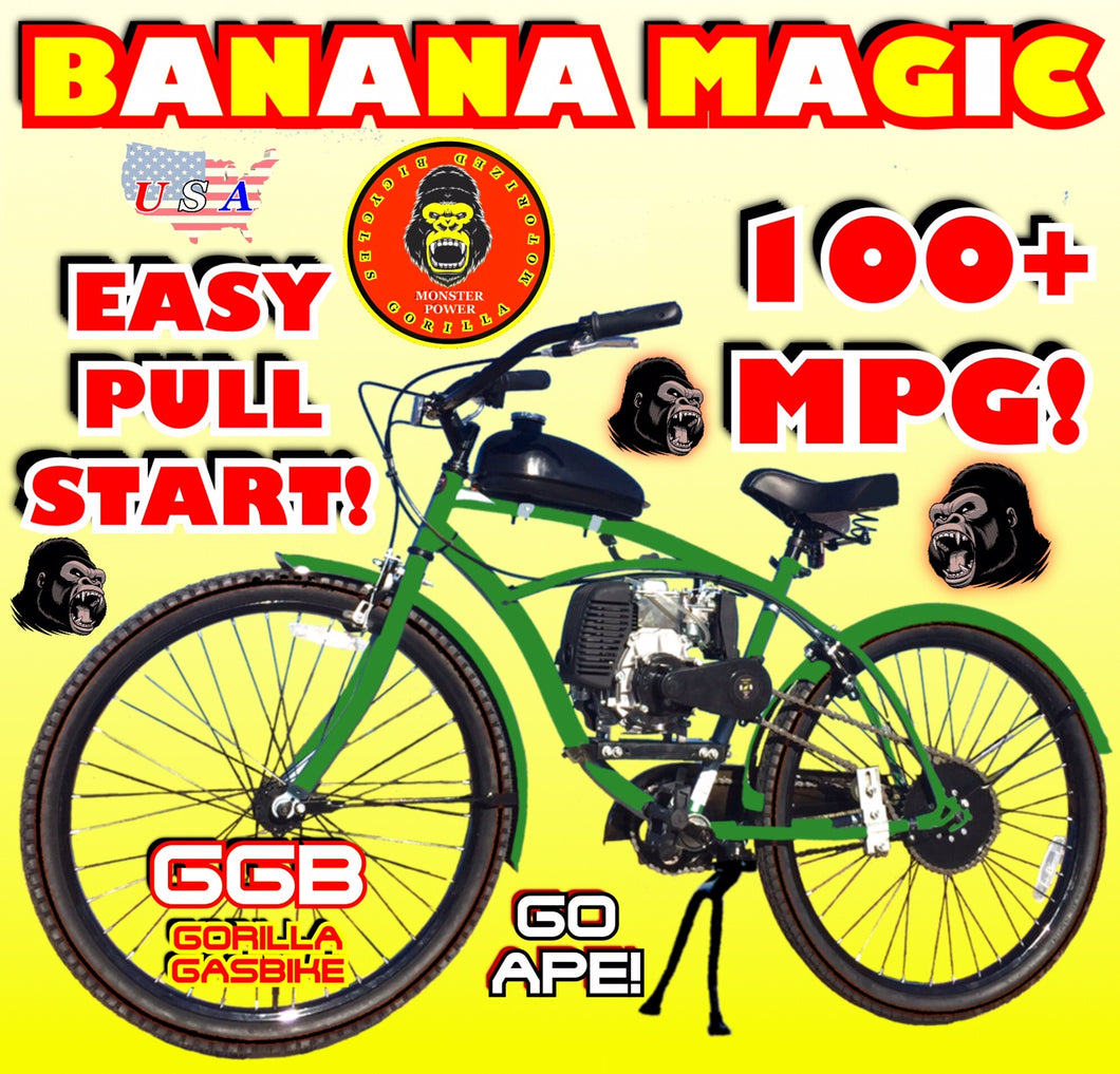 BANANA MAGIC TM COMPLETE 4-STROKE DO-IT-YOURSELF MOTORIZED BIKE SYSTEM