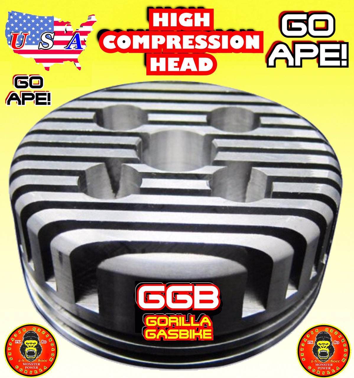 Motorized bike discount high compression head