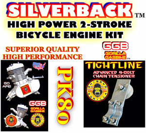 SILVERBACK TM HIGH PERFORMANCE 2-STROKE 66CC/80CC BICYCLE ENGINE KIT