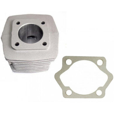 2-STROKE MOTORIZED BIKE BICYCLE ENGINE Silver 66cc 80cc cylinder body and Gasket (with 32mm intake stud spacing)
