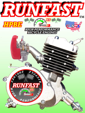 RUNFAST TM 2-stroke 48cc/49cc/50cc Motorized Bike ENGINE ONLY FOR MOTORIZED BICYCLE WITH SPEED CARBURETOR