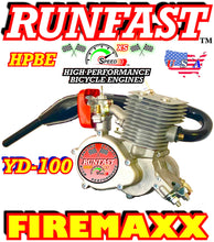 RUNFAST TM 2-STROKE 2-STROKE MOTORIZED BIKE YD-100 ENGINE ONLY WITH FIREMAXX PIPE