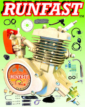 MONSTER HYPERFIRE RUNFAST TM 2-stroke 66cc/80cc SUPERPOWER Motorized Bike ENGINE KIT FOR MOTORIZED BICYCLE KITS WITH PERFORMANCE UPGRADED PIPE