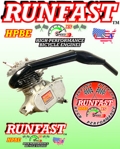 RUNFAST TM High Performance 2-stroke 48cc/49cc/50cc Motorized Bike ENGINE ONLY With Hyperfire Power Expansion Chamber FOR MOTORIZED BICYCLE