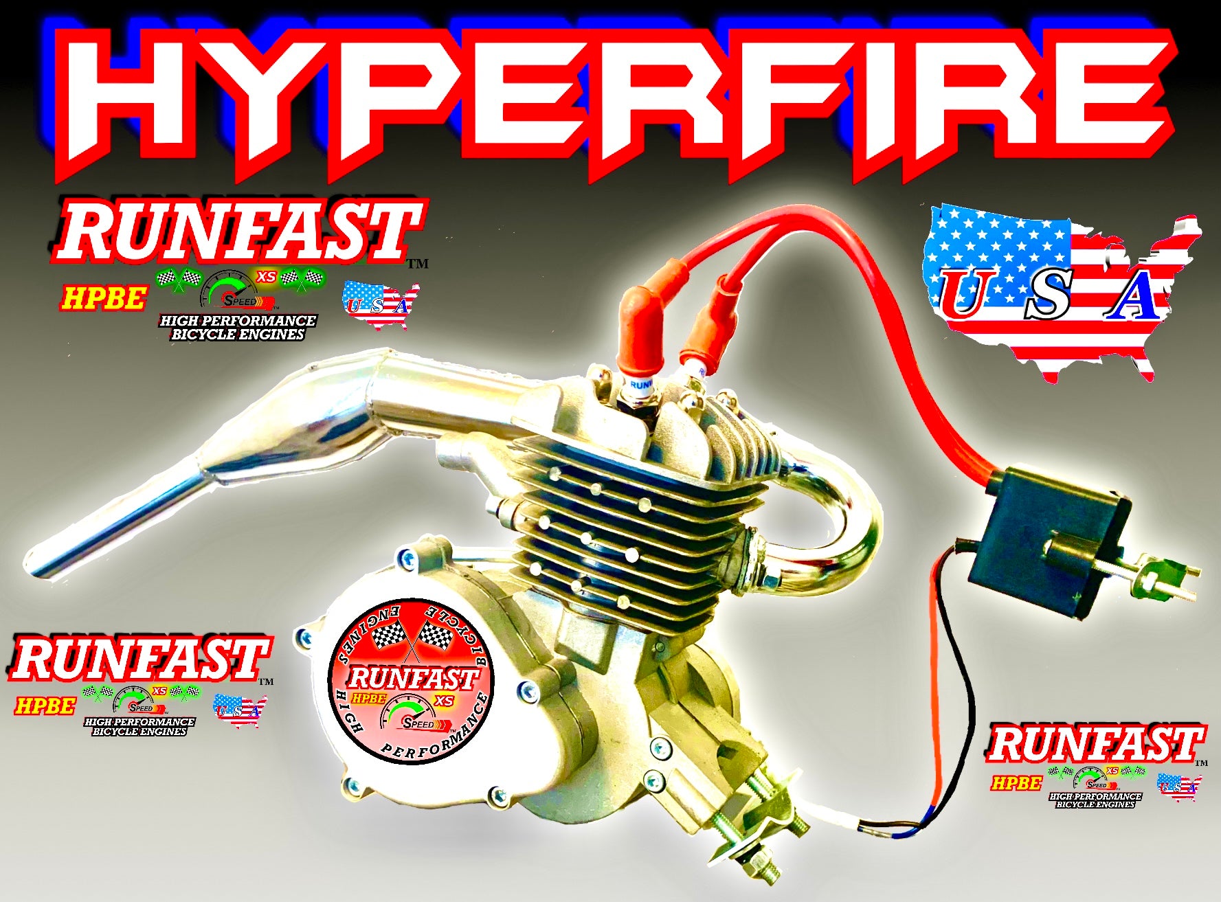MONSTER HYPERFIRE RUNFAST TM 2-stroke 66cc/80cc SUPERPOWER