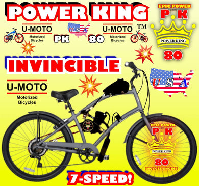 U-MOTO DO-IT-YOURSELF 2-STROKE INVINCIBLE 7-SPEED CRUISER