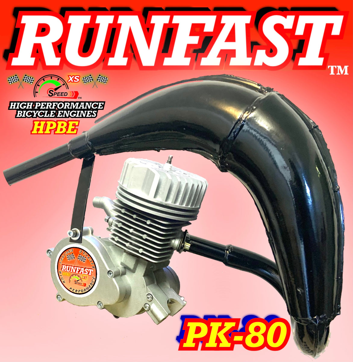 RACEMAXX 80cc Bike 2 Stroke Gas Engine Motor ENGINE ONLY FOR Motorized gorilla gasbike