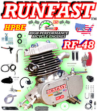 MONSTER HYPERFIRE RUNFAST TM 2-stroke 48cc/49cc/50cc SUPERPOWER Motorized Bike ENGINE KIT FOR MOTORIZED BICYCLE KITS WITH PERFORMANCE UPGRADED PIPE