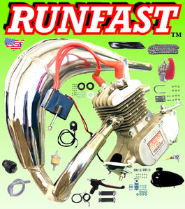 MONSTER HYPERFIRE RUNFAST TM 2-stroke 66cc/80cc SUPERPOWER Motorized Bike ENGINE KIT FOR MOTORIZED BICYCLE KITS NASTY JACK  WITH PERFORMANCE UPGRADES