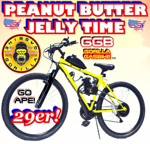 PEANUT BUTTER JELLY TIME TM COMPLETE DO-IT-YOURSELF 2-STROKE 66CC/80CC MOTORIZED 29" MOUNTAIN BIKE SYSTEM