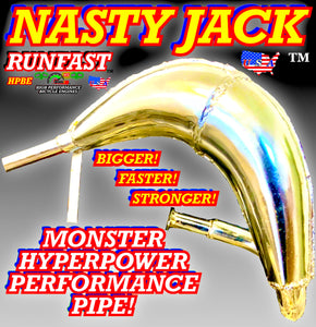 RUNFAST NASTY JACK HIGH PERFORMANCE 2-STROKE 48cc 49cc 50cc 66cc 80cc 100cc EXPANSION CHAMBER MUFFLER TUNED PIPE FOR MOTORIZED BIKE