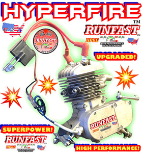 HYPERFIRE 2-STROKE HIGH PERFORMANCE 2-STROKE 66cc/80cc BICYCLE ENGINE ONLY FOR MOTORIZED BIKE KIT